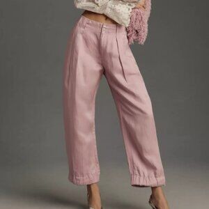 By Anthropologie Cinched Hem Trousers